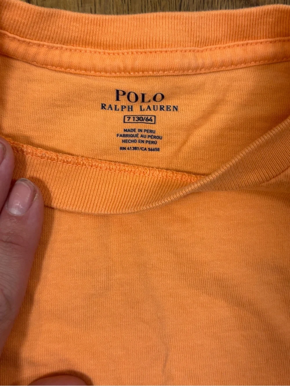 NWOT Polo Ralph Lauren Boys Orange Big Pony‎ T Shirt Size 7